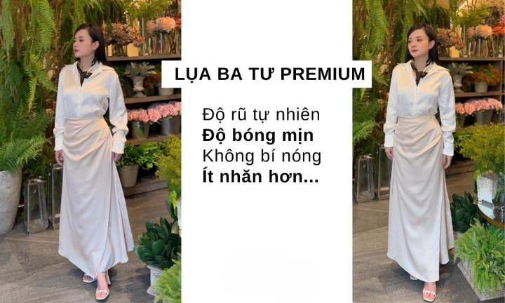 Lụa ba tư premium tôn lên vẻ đẹp trang phục - Rusetti