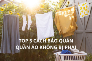 Cách bảo quản quần áo không bị phai màu